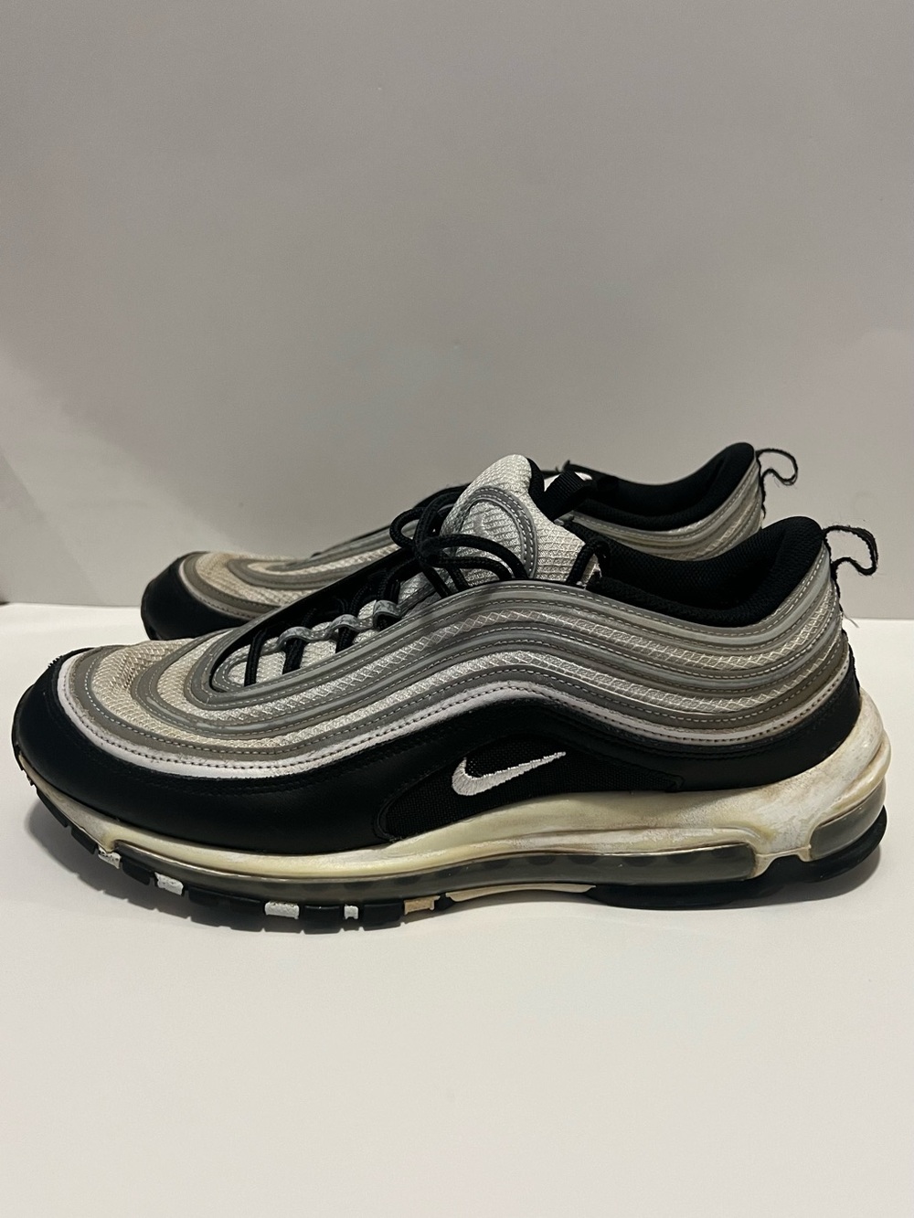 Men’s Nike Air max 97 Black/Silver/White Size: 14